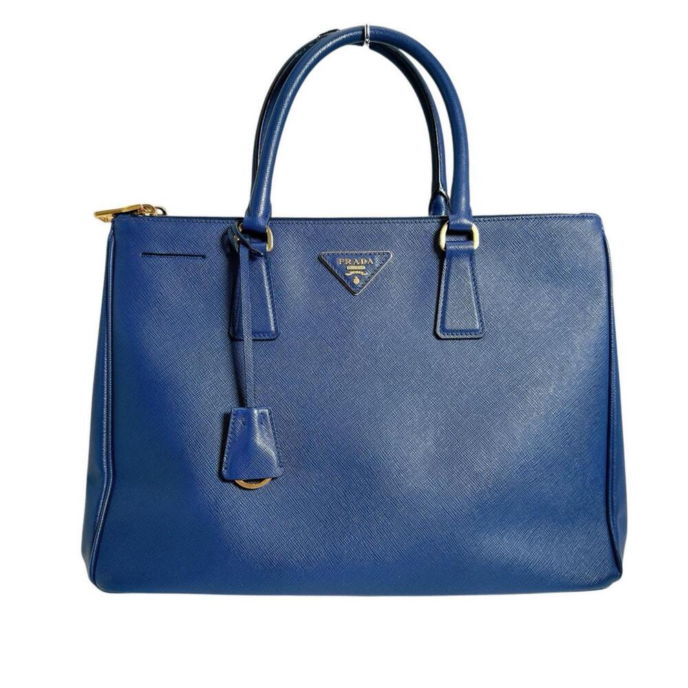 PRADA Blue Leather Shoulder Bag - Picture 2 of 16